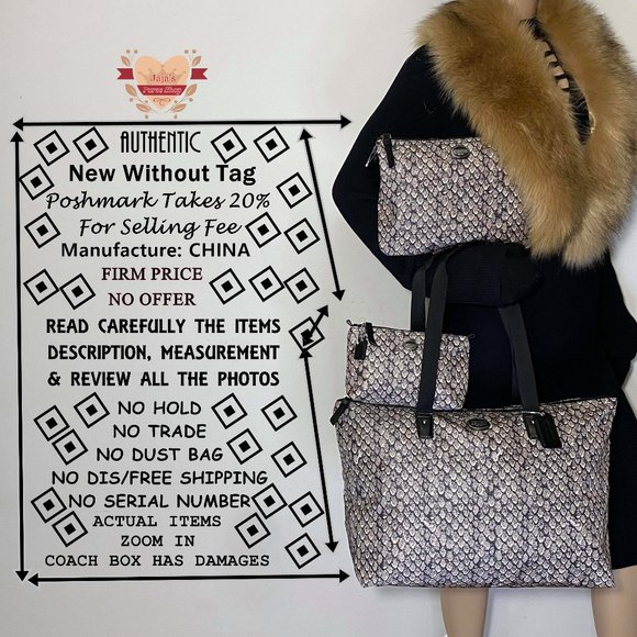 🖤Coach Nylon Bag, Snap Pouch & Cosmetic Pouch🖤 - Picture 16 of 16